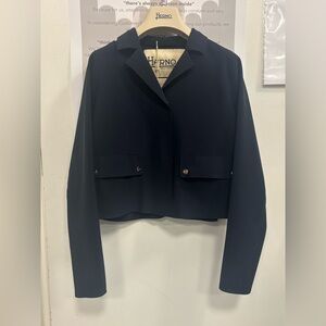 Herno navy spandex spring summer jacket
